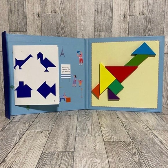 Magnetic Tangram Puzzle Book - Picture 1 of 6